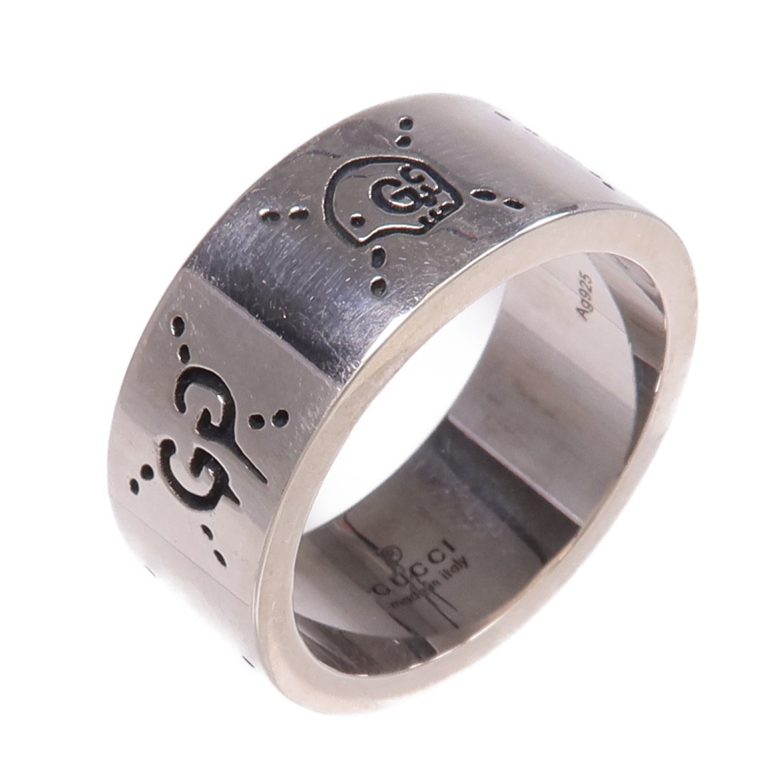 GUCCI 925純銀Ghost Ring戒指US#8.5