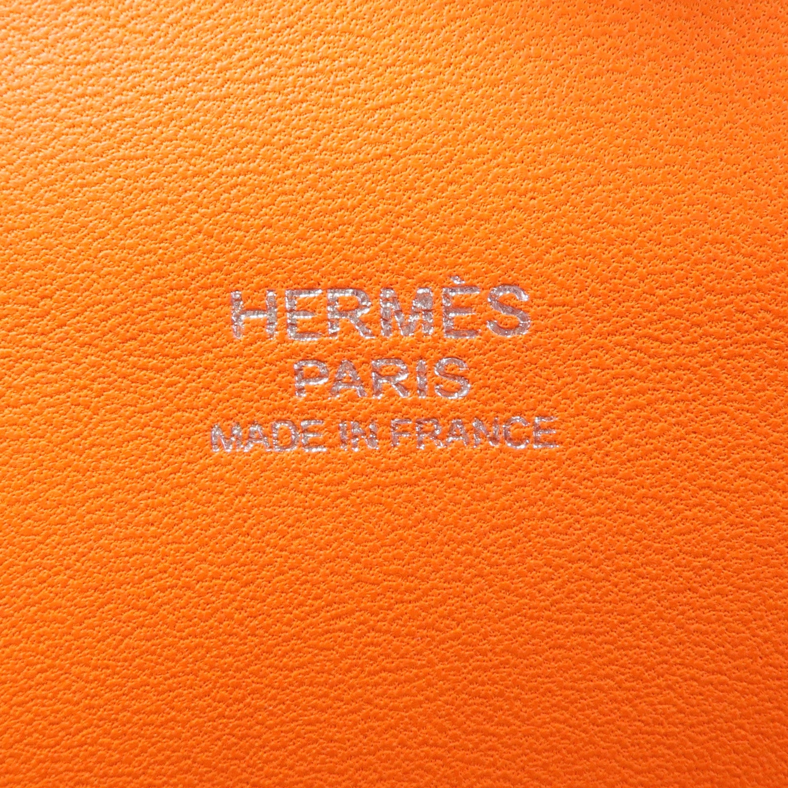 HERMES Evercolor皮革Toolbox 20銀扣手挽肩背兩用袋Feu