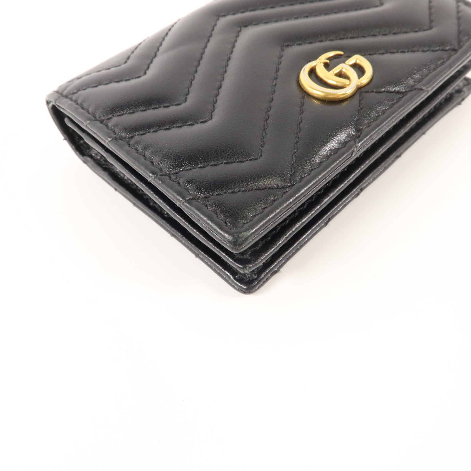 GUCCI 牛皮皮革GG Marmont Card Case Wallet錢包