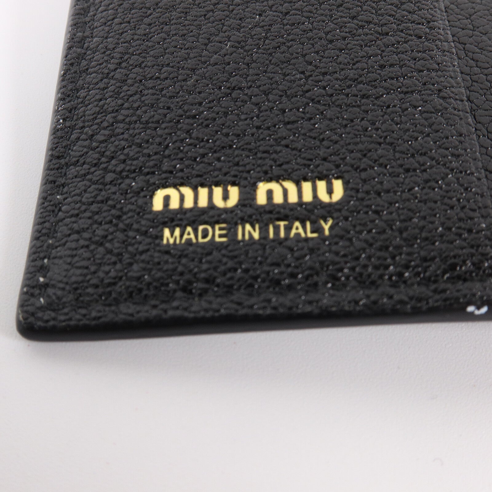 Miu Miu 牛皮皮革Madras Wallet錢包