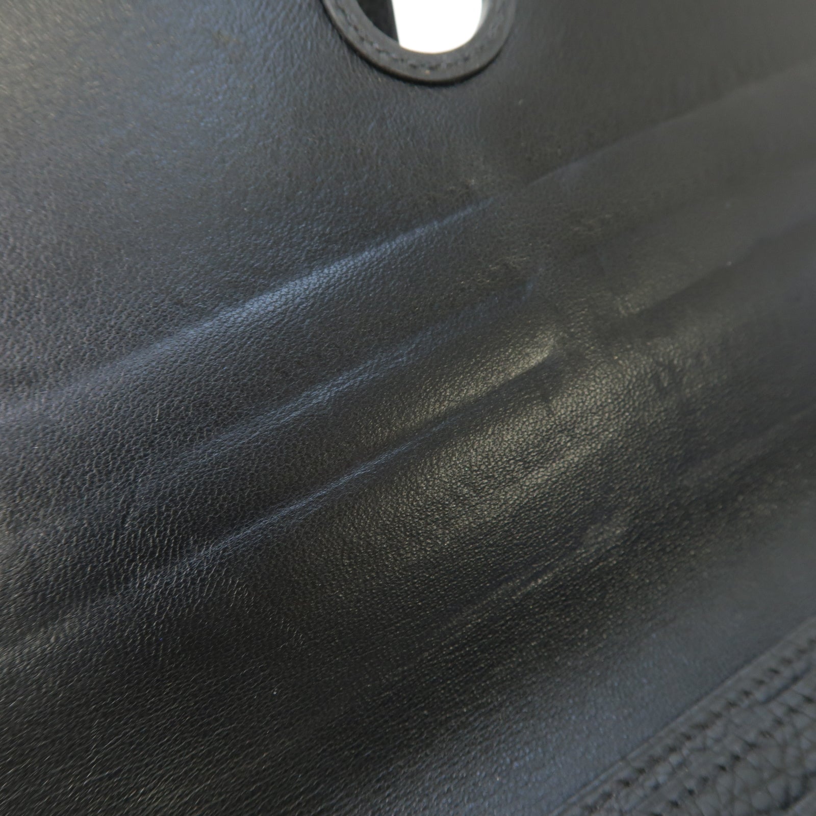 HERMES Togo皮革Dogon Long Wallet銀扣長錢包Noir黑色