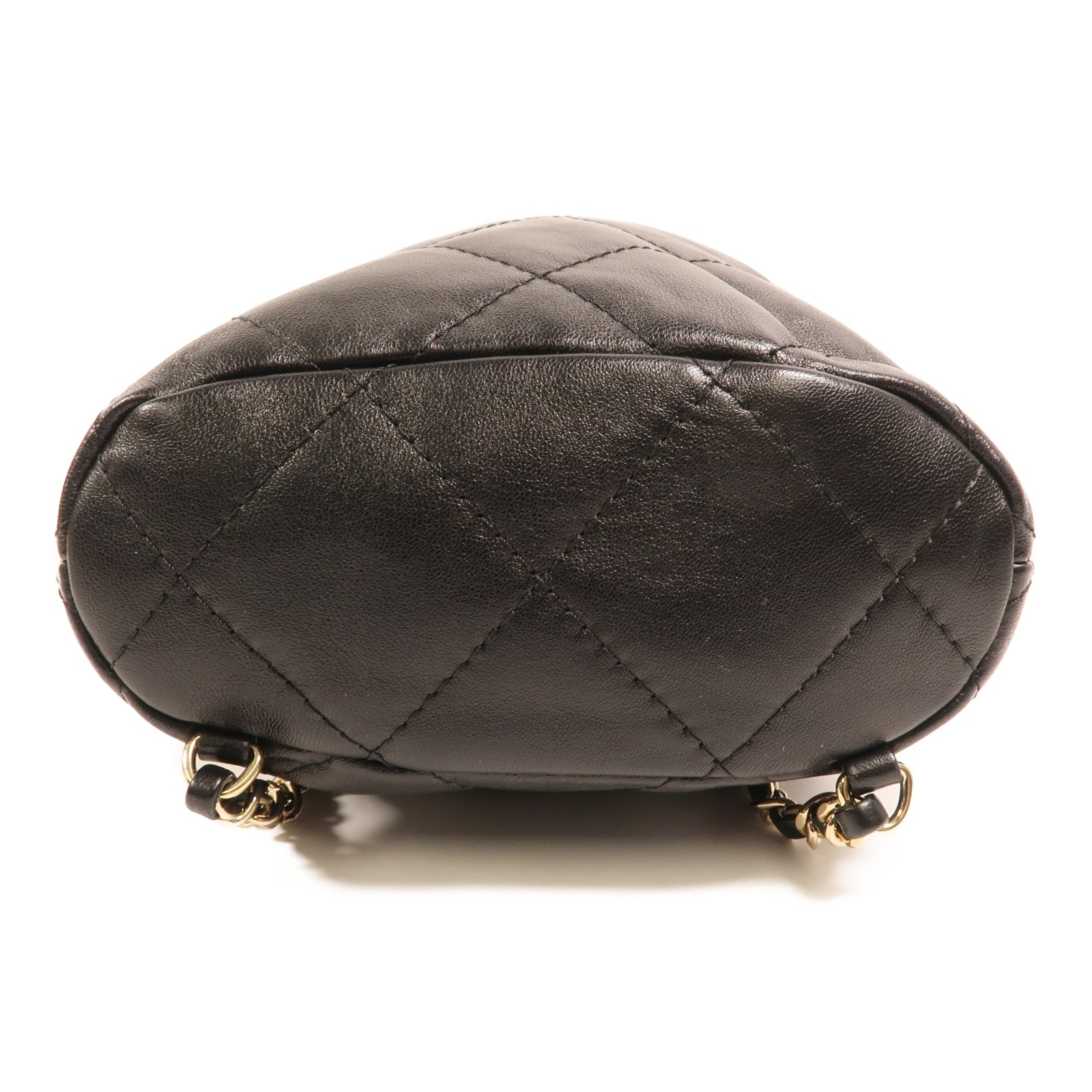 CHANEL 羊皮皮革Rucksack金扣鏈帶背包
