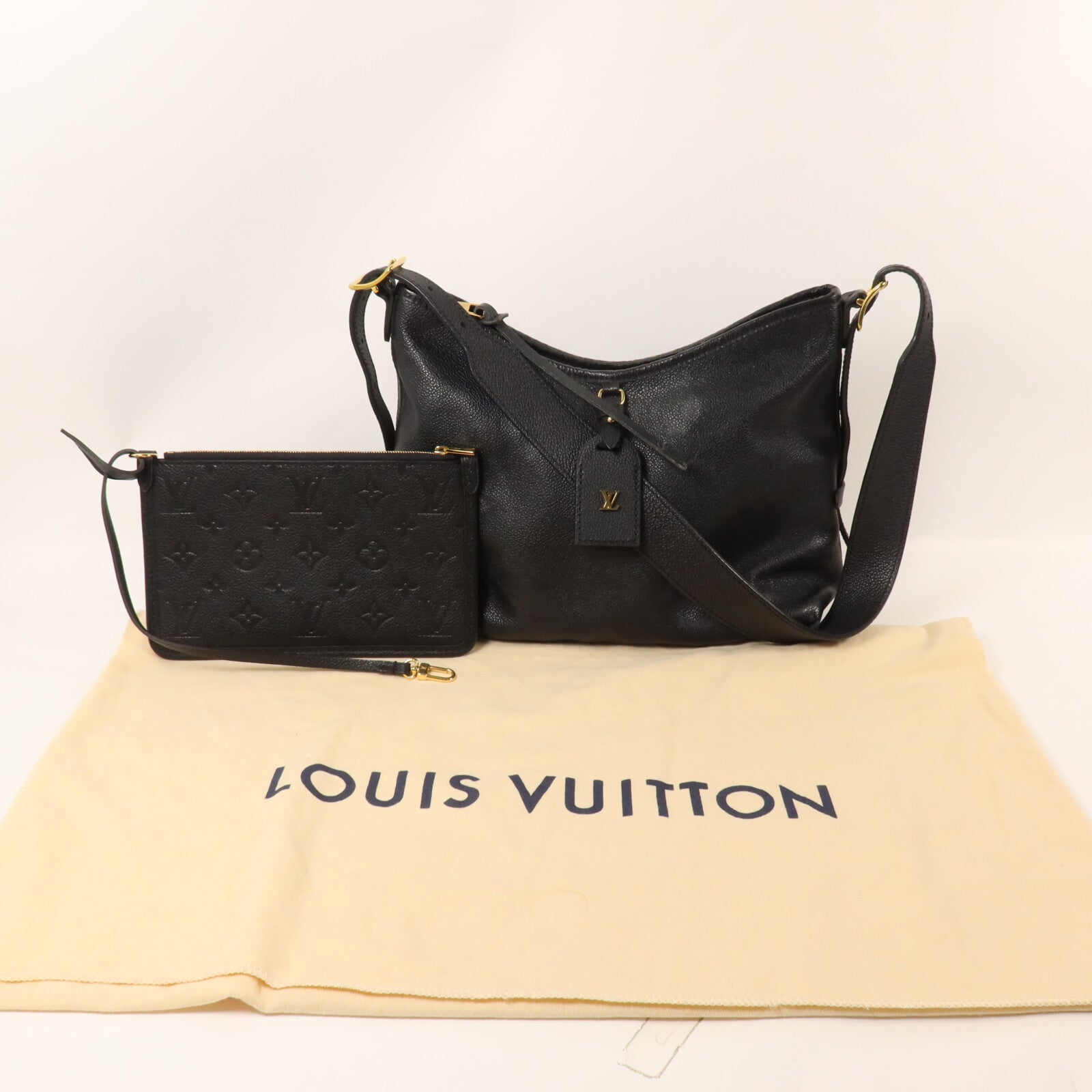 LOUIS VUITTON Monogram Empreinte Carryall PM肩背袋