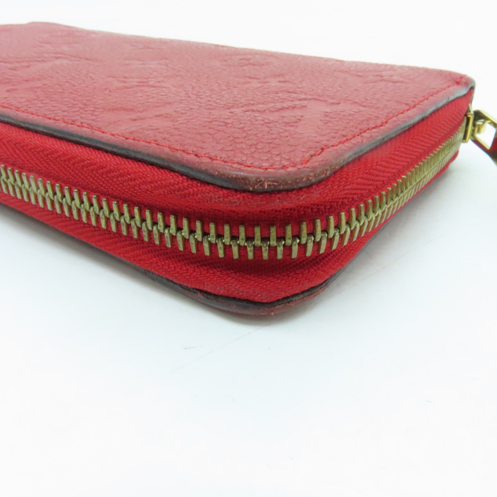LOUIS VUITTON 【激減優惠】Monogram Empreinte Zippy Long Wallet金扣長錢包紅色
