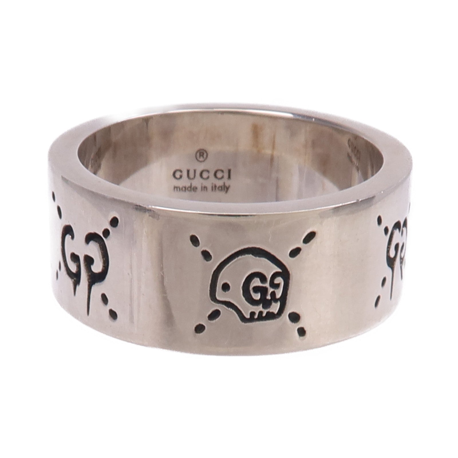 GUCCI 925純銀Ghost Ring戒指US#8.5