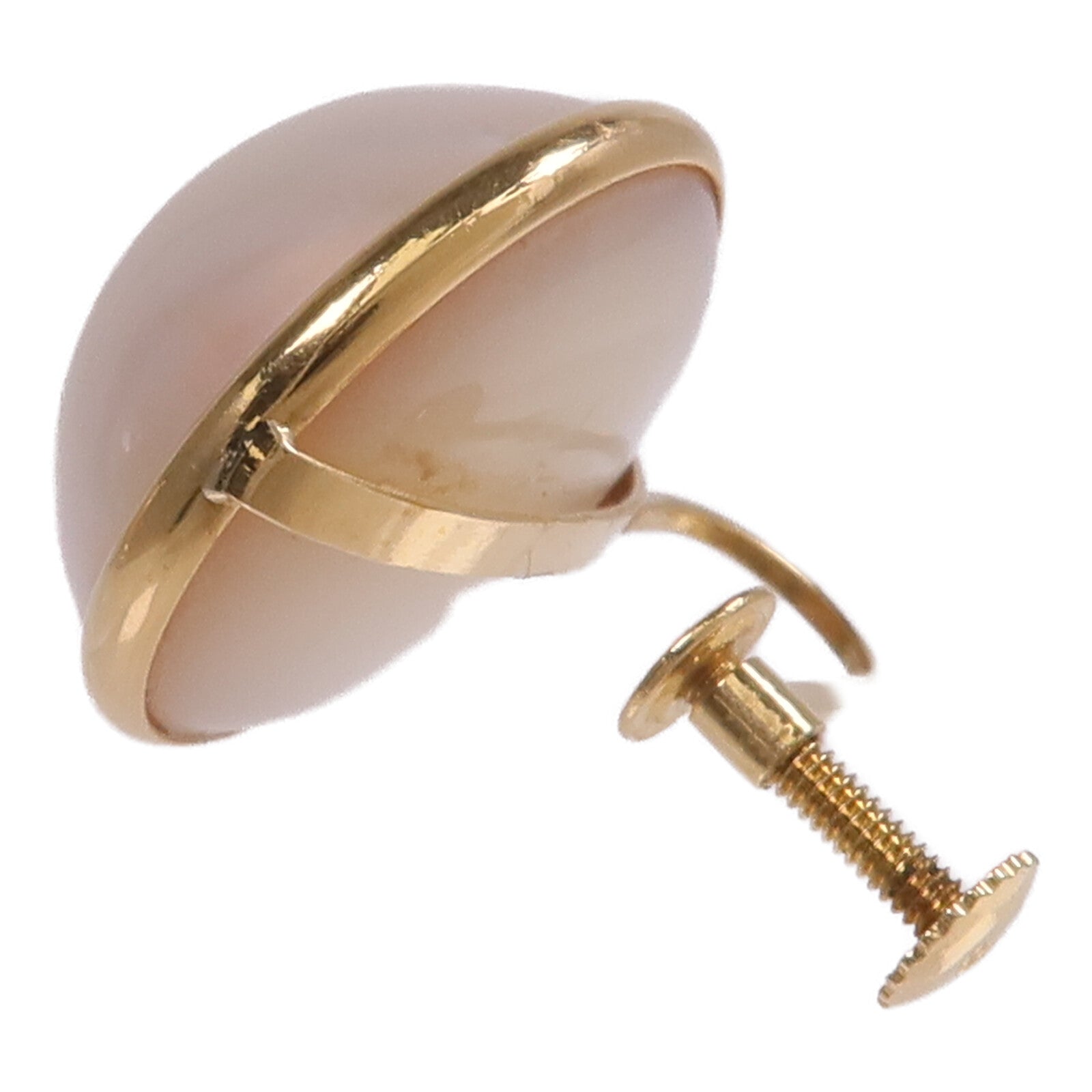 JEWELRY 18K黃金Mabe Pearl Earrings瑪貝珍珠耳環