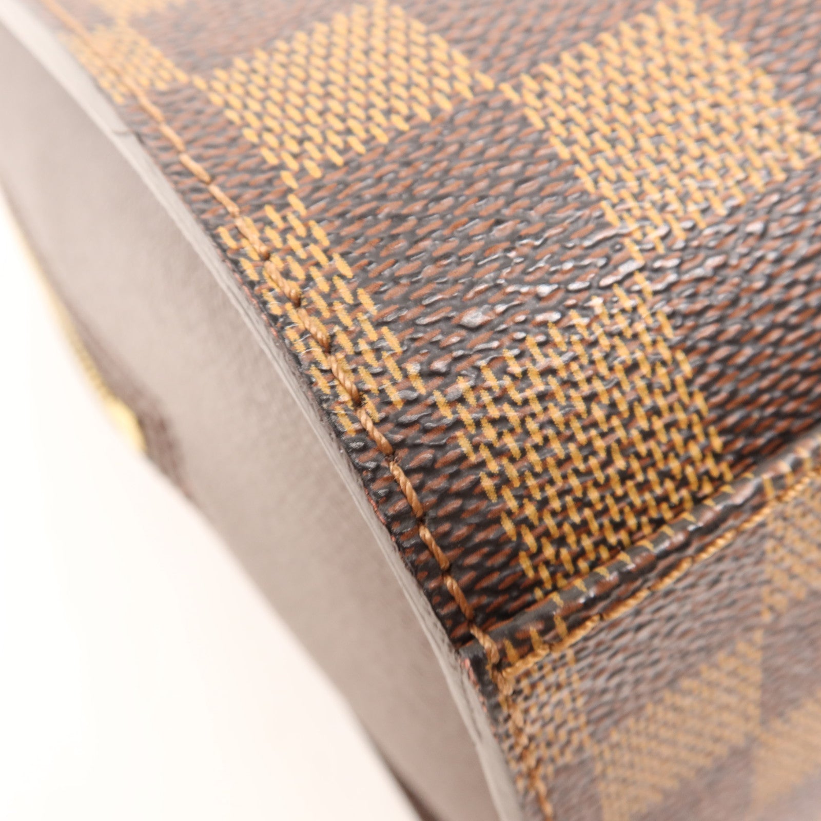 LOUIS VUITTON Damier Triana金扣手挽袋