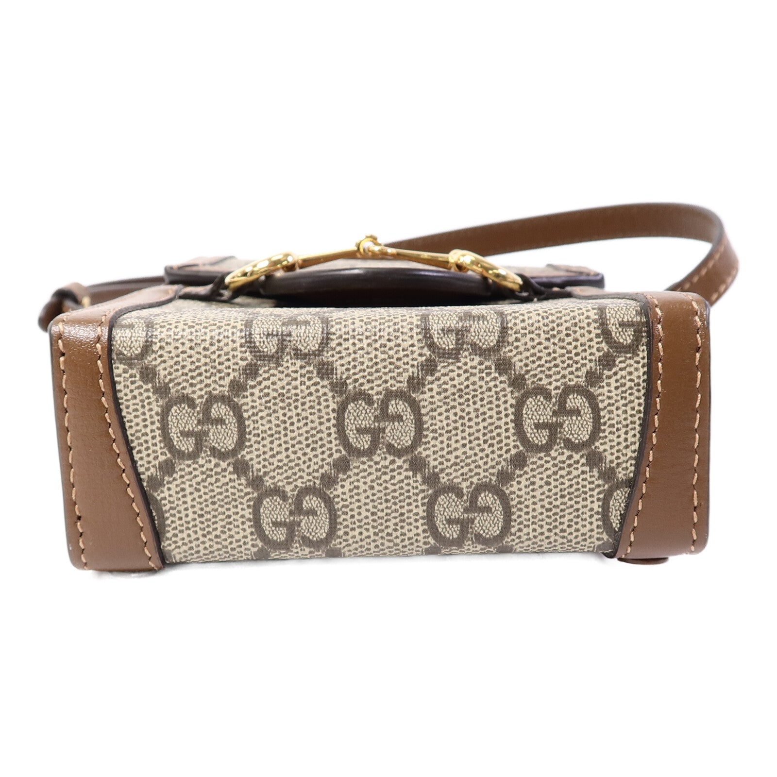 GUCCI 塗層帆布Horsebit 1955肩背袋