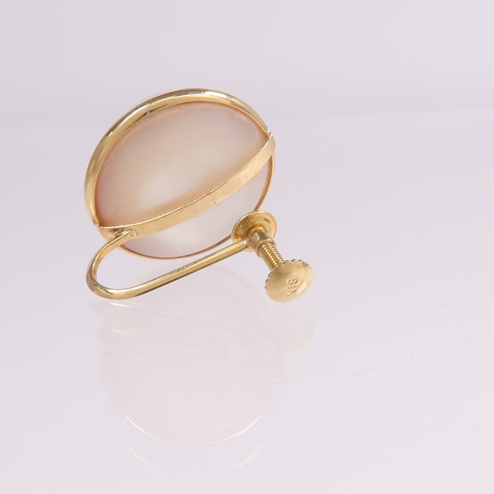 JEWELRY 18K黃金Mabe Pearl Earrings瑪貝珍珠耳環