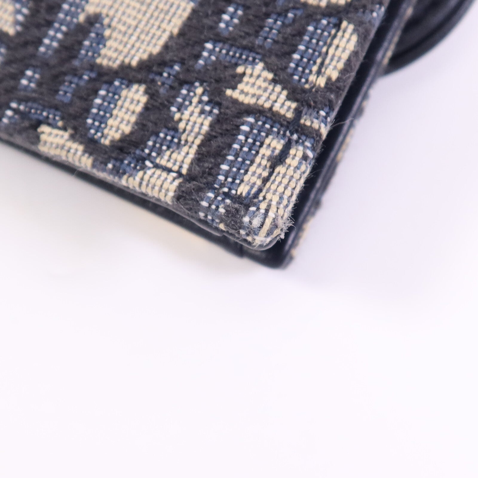 Dior 帆布Saddle金扣卡片套