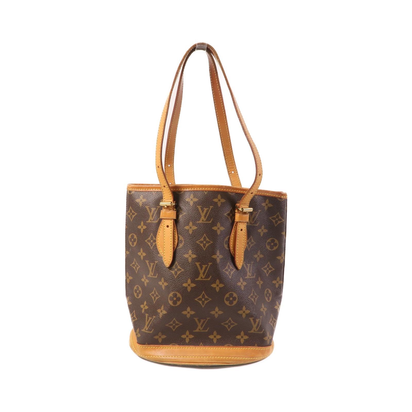 LOUIS VUITTON Monogram Bucket PM金扣手挽袋