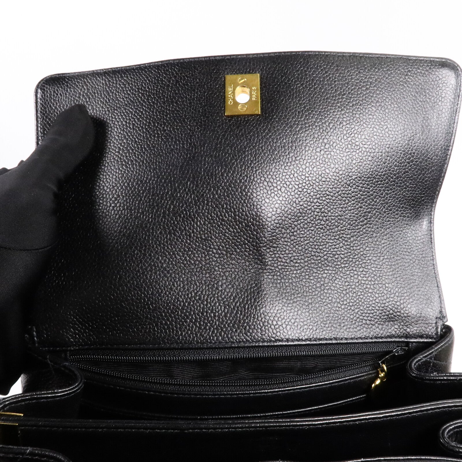 CHANEL 牛皮皮革Vintage Hand Bag肩背袋