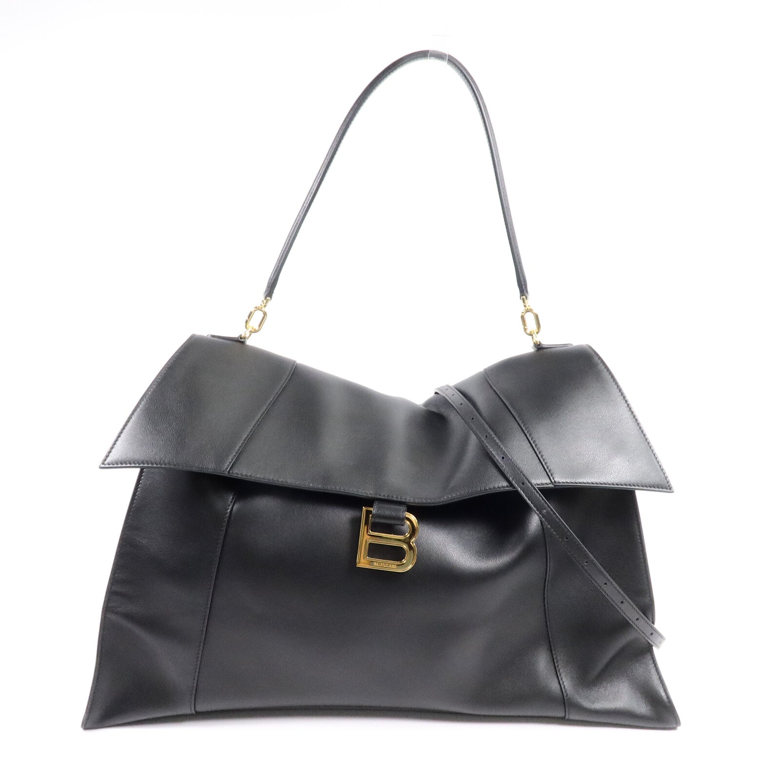 BALENCIAGA 牛皮皮革Hourglass Soft Large手挽肩背兩用袋