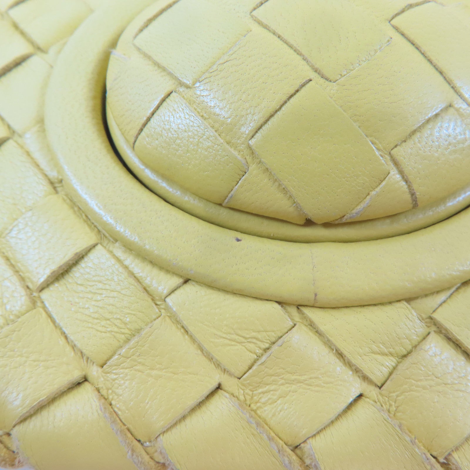 BOTTEGA VENETA 【激減優惠】牛皮皮革Clutch Bag手拿包黃色