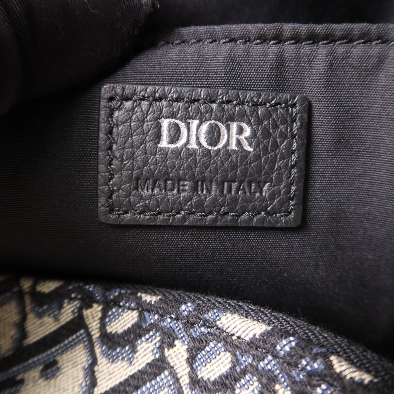 Dior 帆布Oblique Backpack銀扣背包