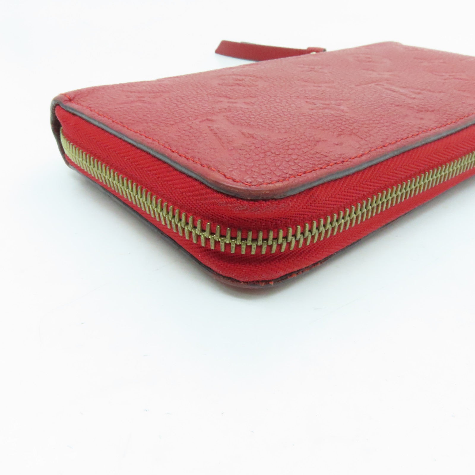 LOUIS VUITTON 【激減優惠】Monogram Empreinte Zippy Long Wallet金扣長錢包紅色