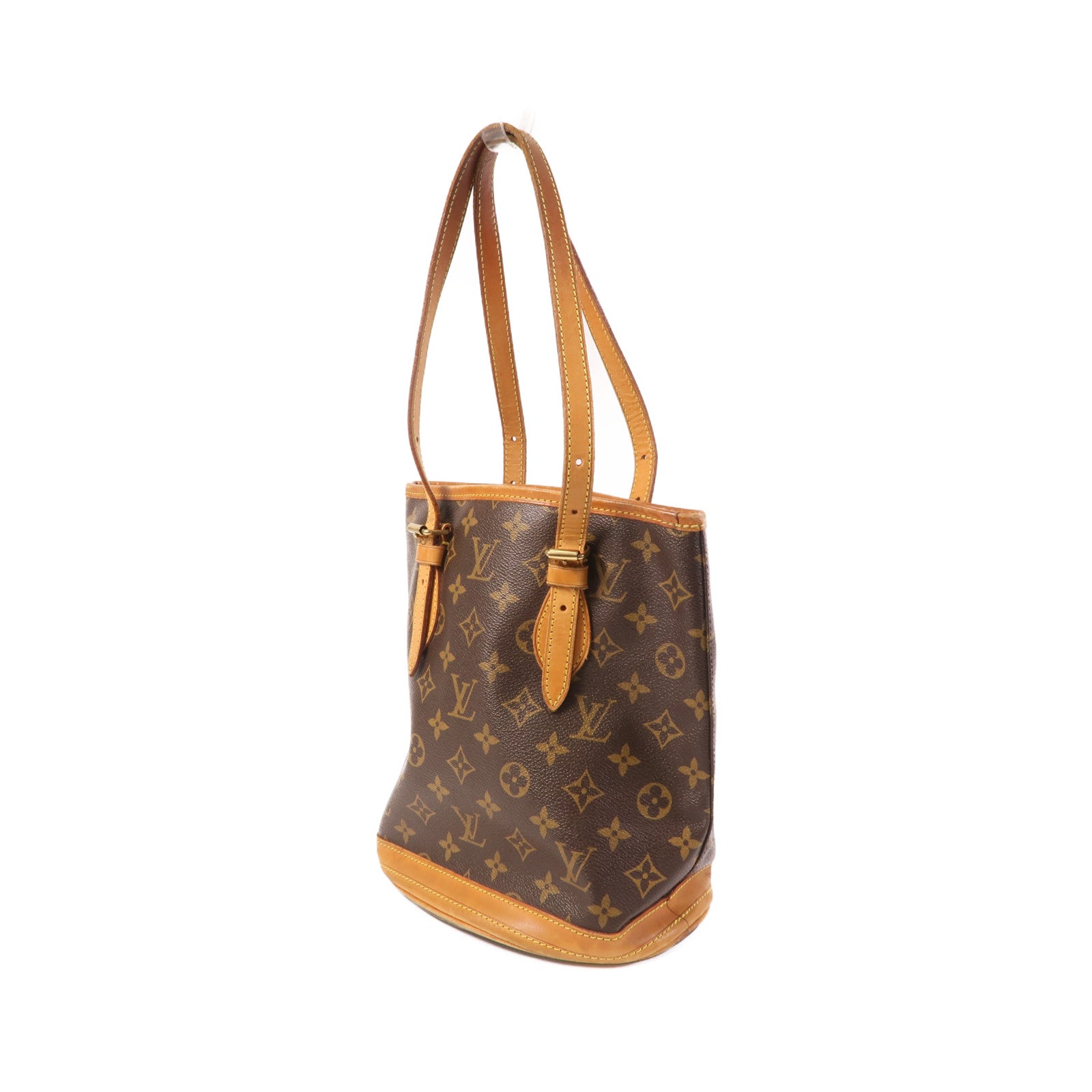 LOUIS VUITTON Monogram Bucket PM金扣手挽袋