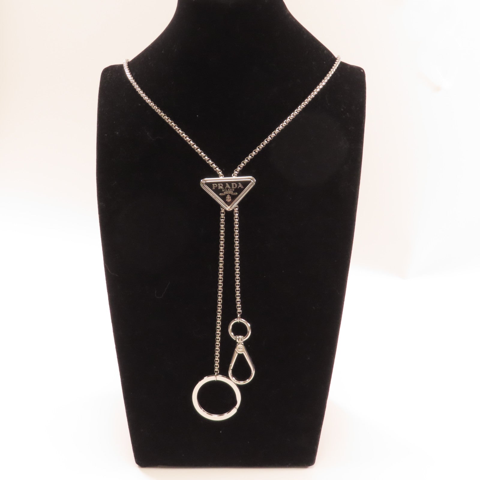 PRADA 金屬Necklace項鍊銀色