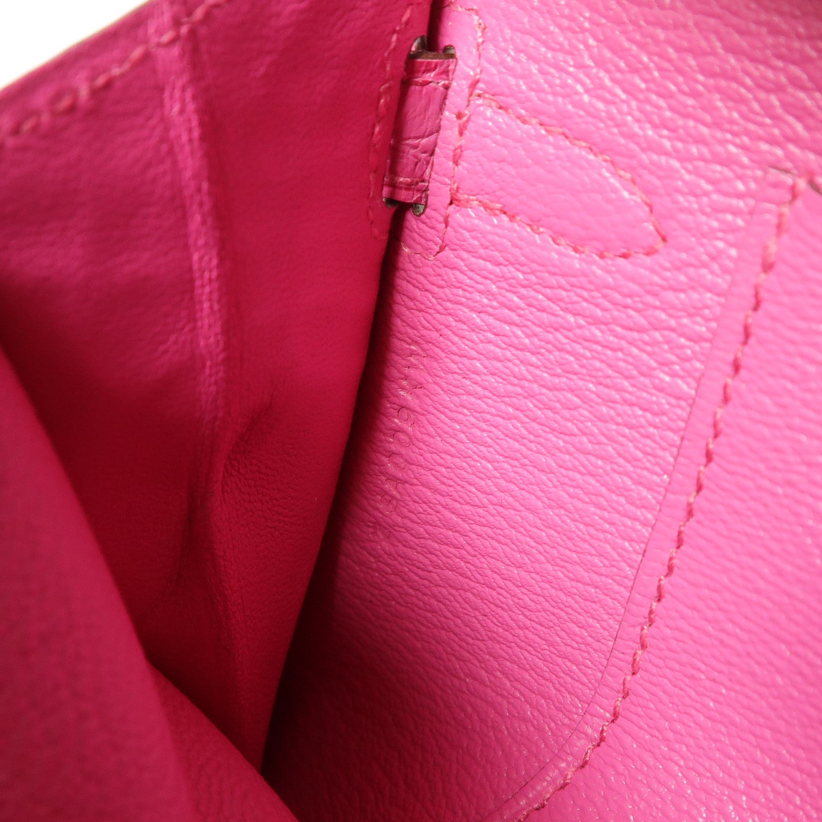 HERMES Alligator Mat皮革Kelly To Go銀扣肩背袋Rose Shocking