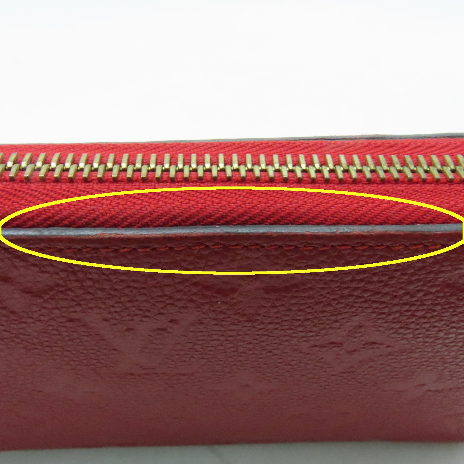 LOUIS VUITTON 【激減優惠】Monogram Empreinte Zippy Long Wallet金扣長錢包紅色