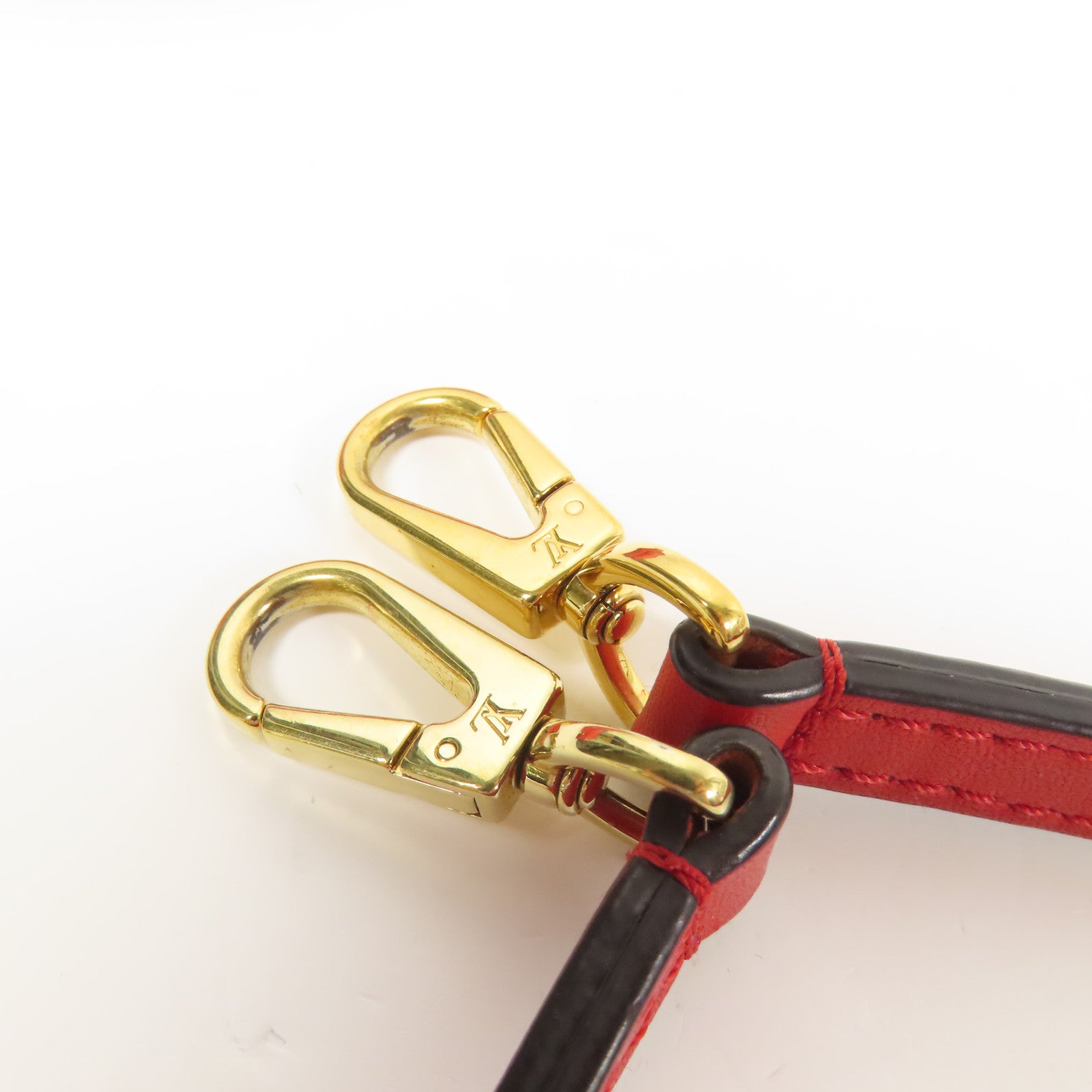 LOUIS VUITTON Monogram Locky BB 手挽肩背棕色/紅色