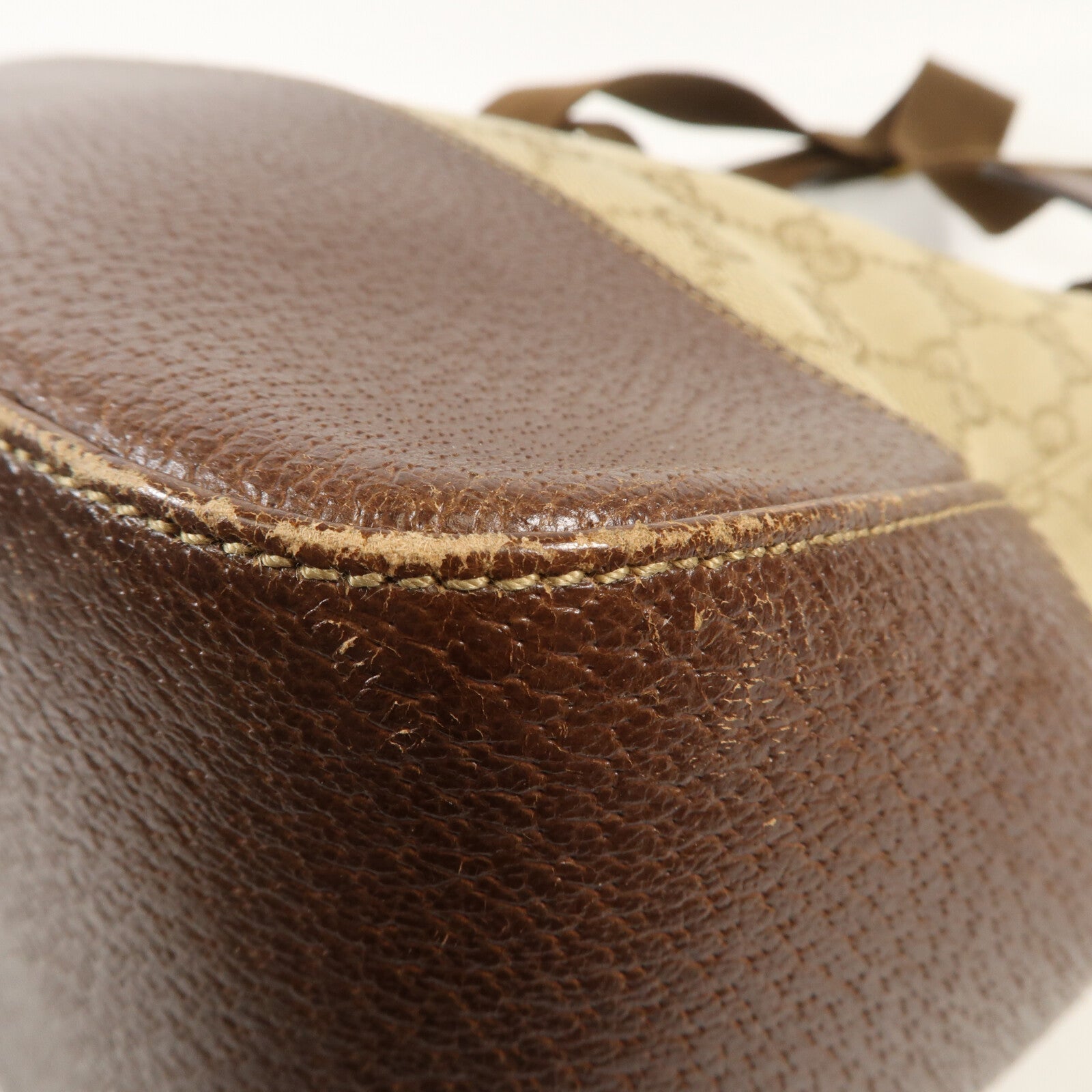 GUCCI 帆布Shoulder Bag金扣肩背袋