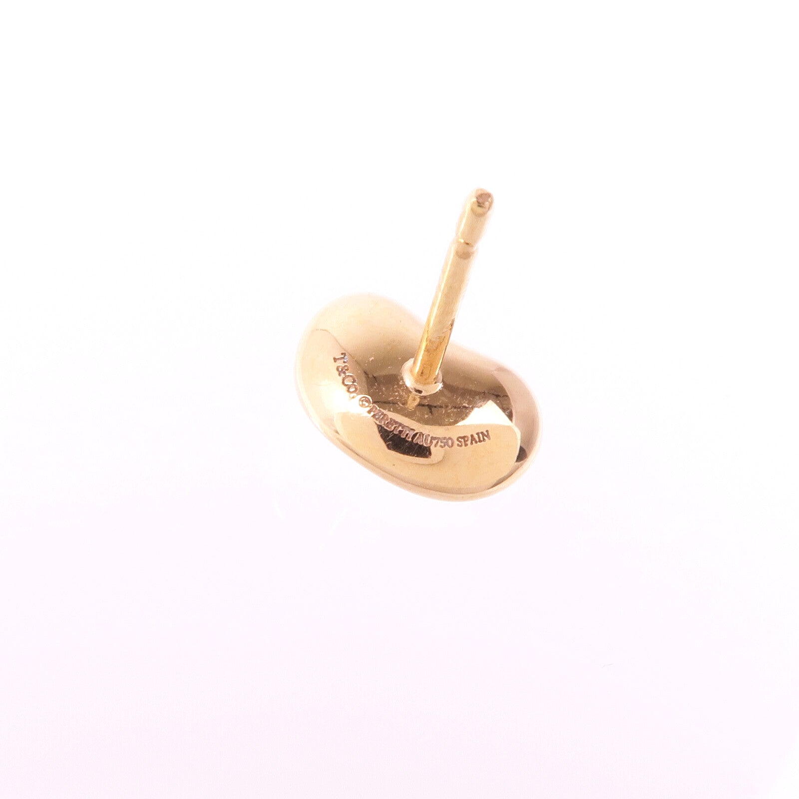 TIFFANY＆CO 18K玫瑰金Elsa Peretti Bean Design Earrings耳環