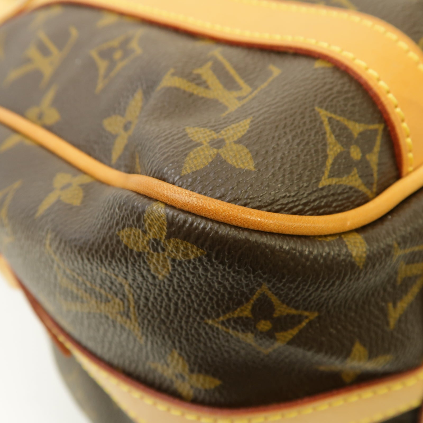 LOUIS VUITTON Monogram Stresa PM金扣肩背袋棕色