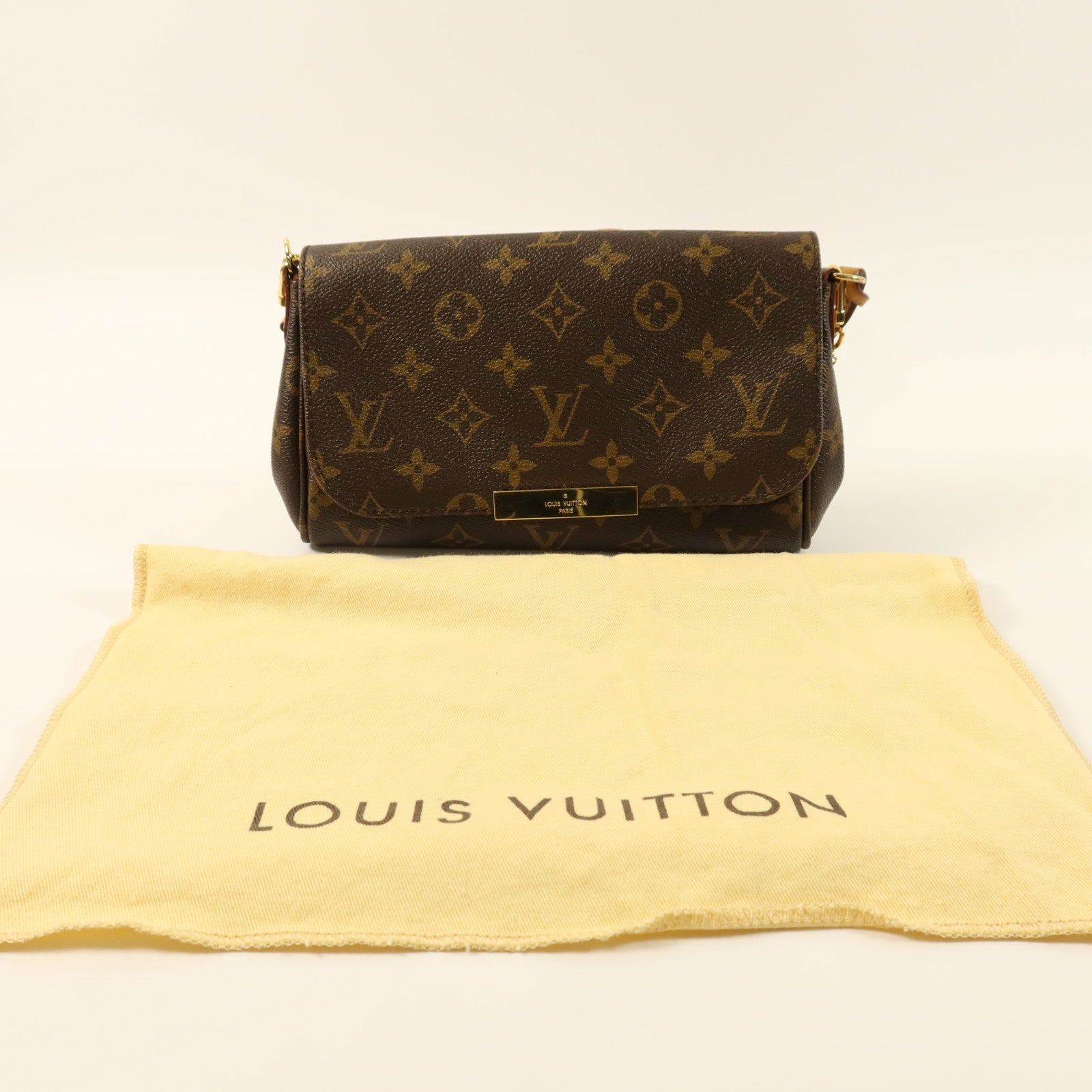 LOUIS VUITTON Monogram Favorite MM金扣手挽肩背兩用袋