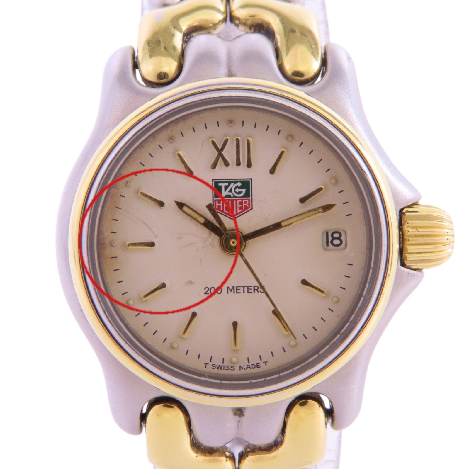 TAG HEUER Sel S05.008M Quartz Watch Stainless Steel  Beige