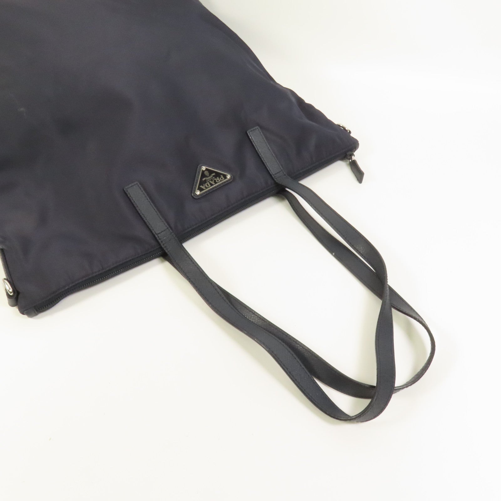 PRADA 尼龍2way Shoulder銀扣手挽肩背兩用袋