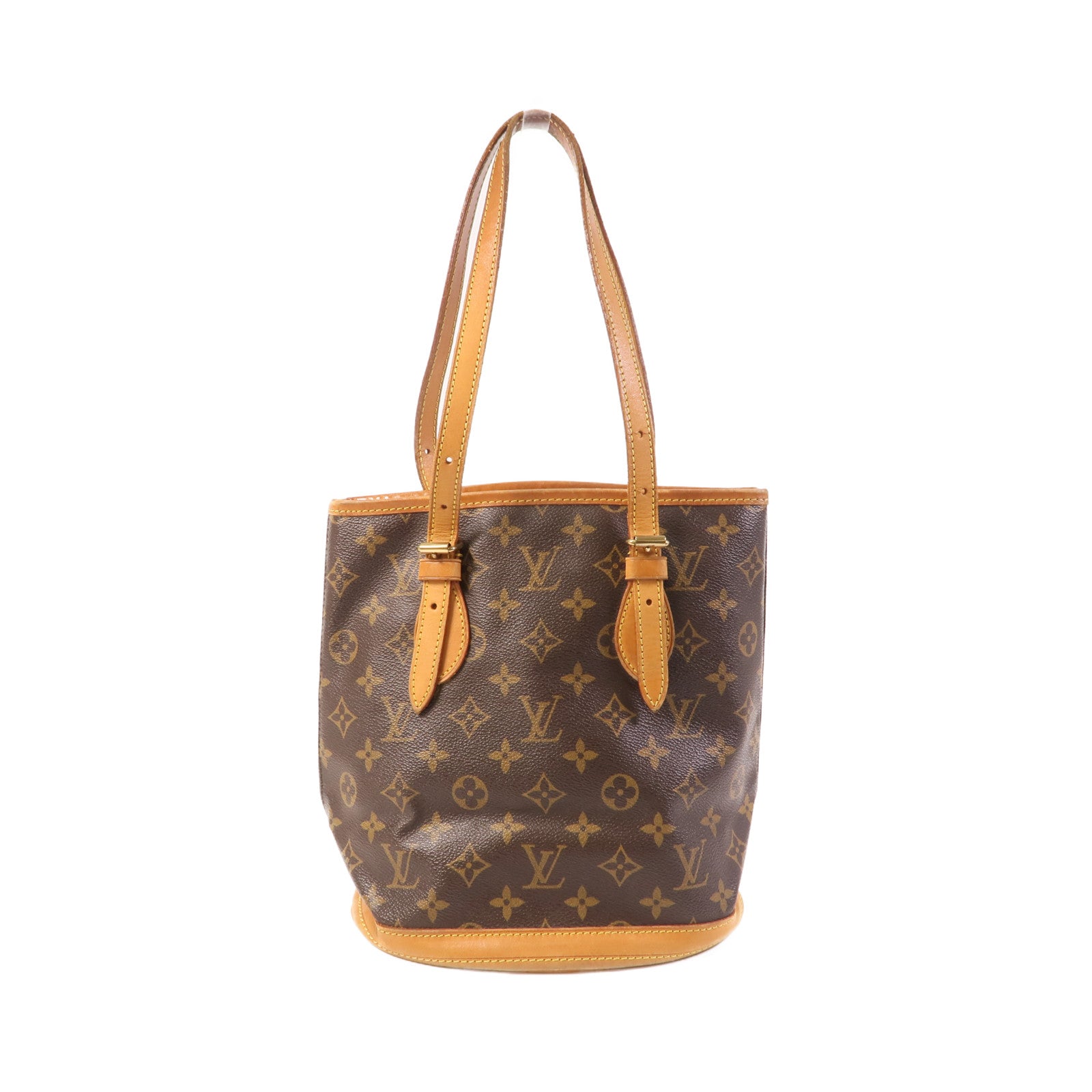 LOUIS VUITTON Monogram Bucket PM金扣手挽袋