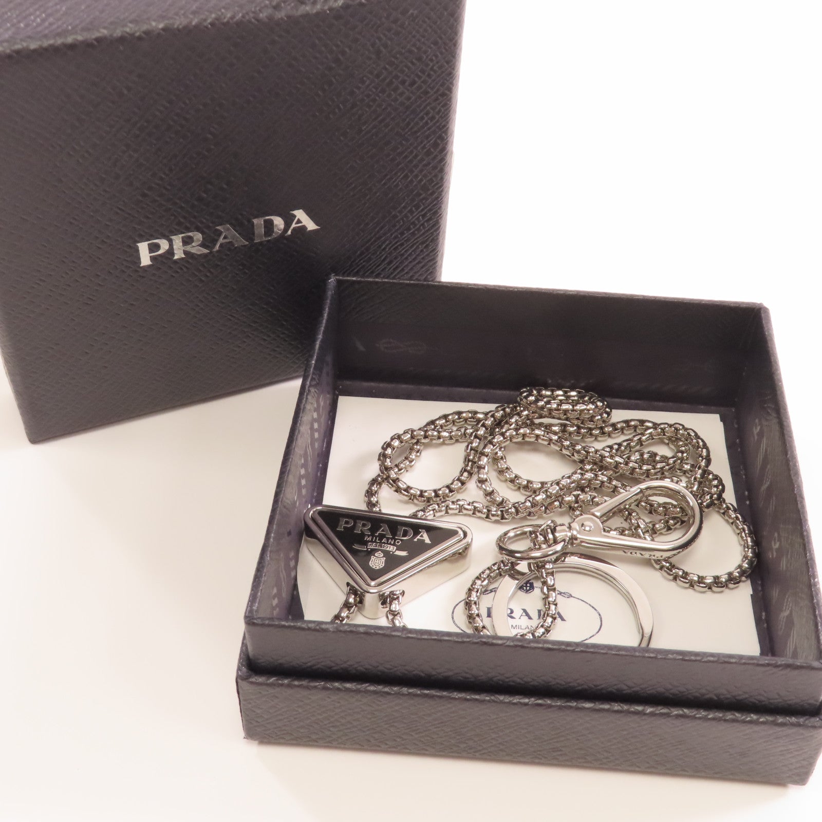 PRADA 金屬Necklace項鍊銀色