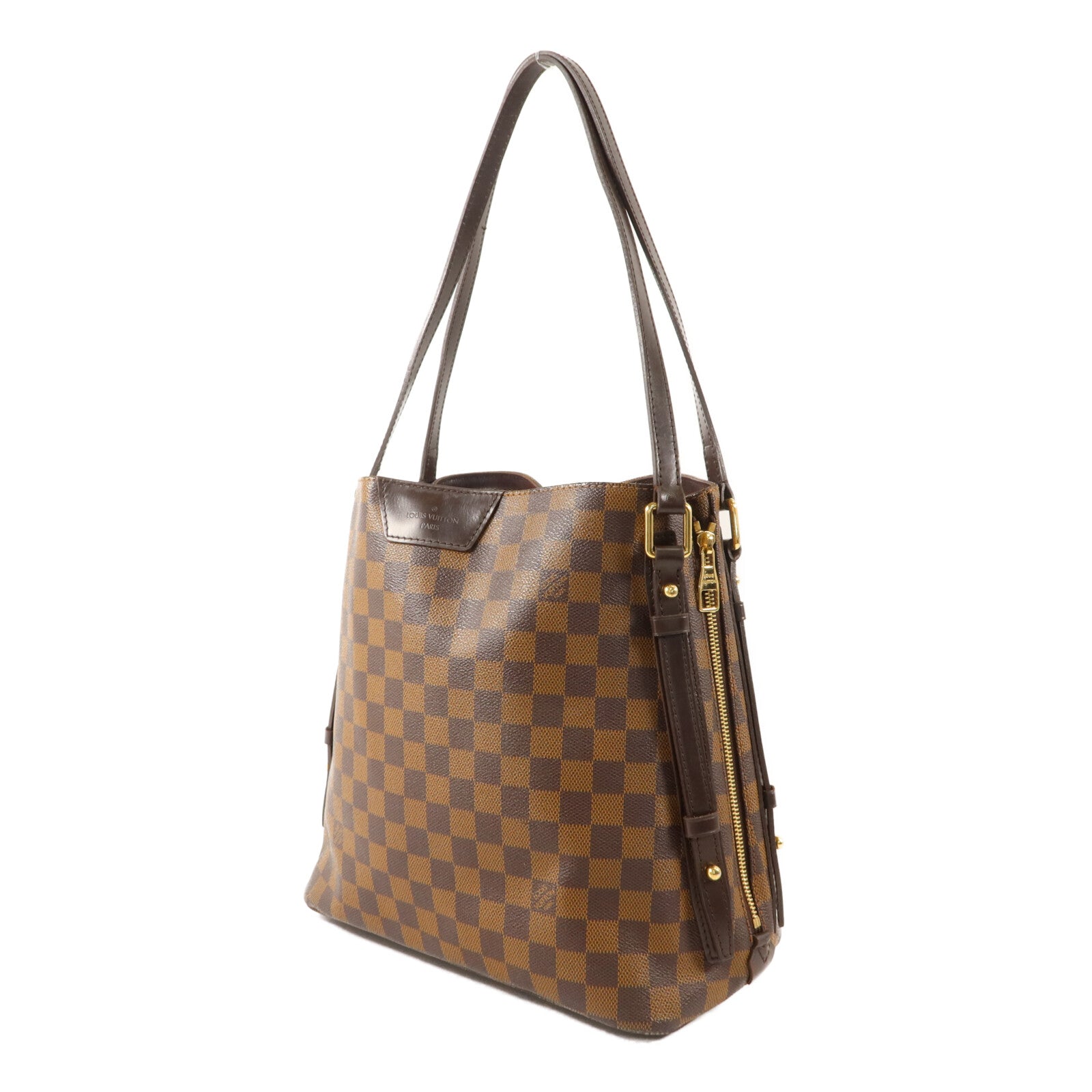 LOUIS VUITTON Damier Cabas Rivington金扣肩背袋