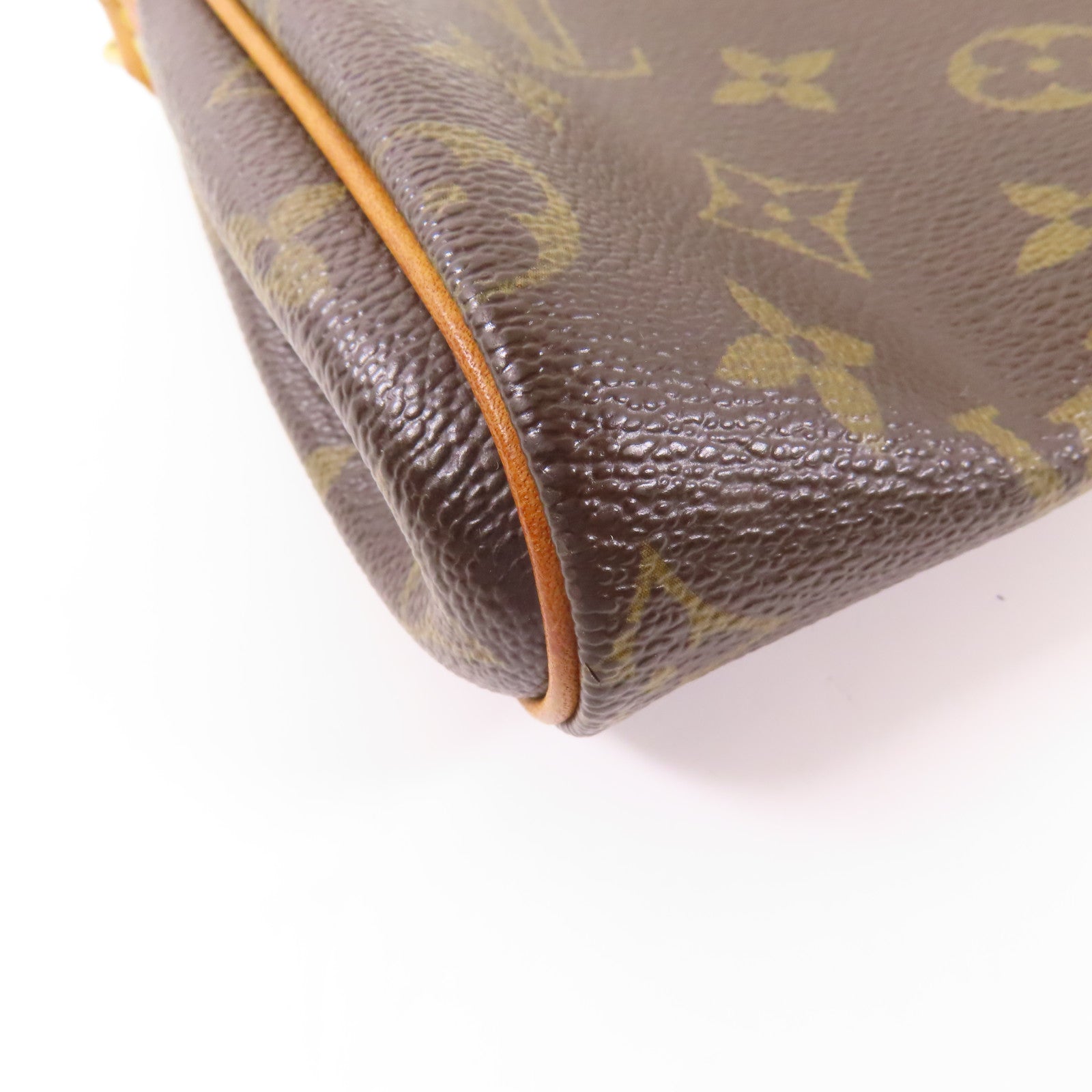 LOUIS VUITTON Monogram Eva金扣鏈帶肩背袋棕色