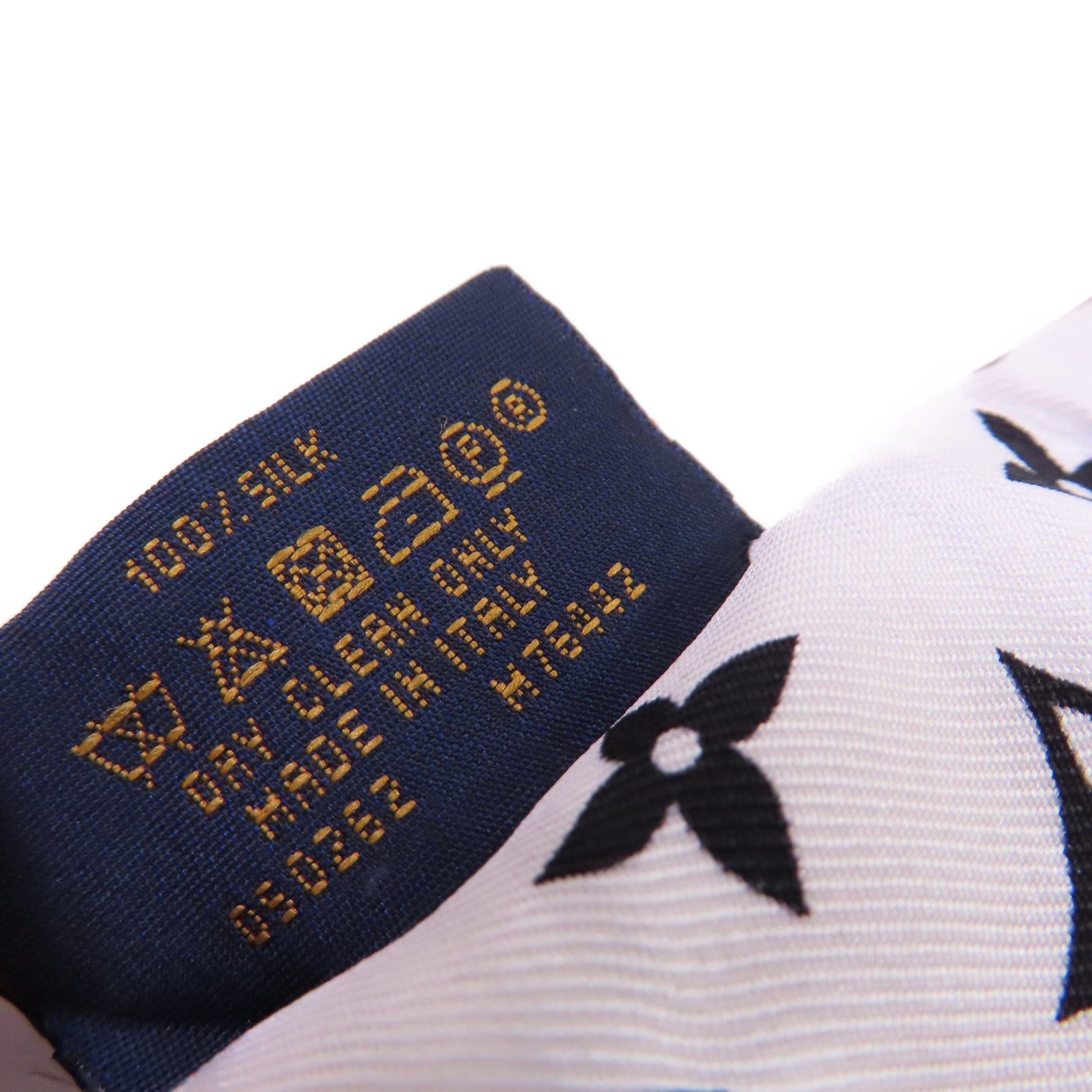 LOUIS VUITTON 絲質Let's Go BB Bandeau絲巾黑色/白色/彩色