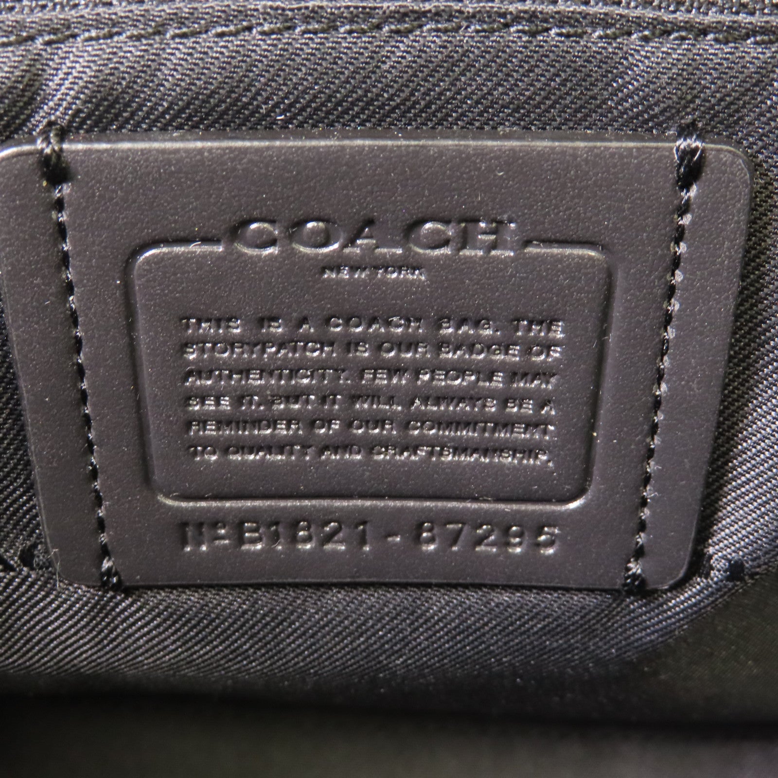 COACH 牛皮皮革2Way Shoulder Bag金扣手挽肩背兩用袋