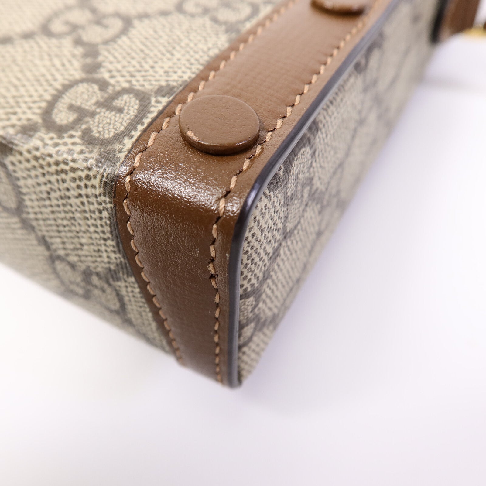 GUCCI 塗層帆布Horsebit 1955肩背袋
