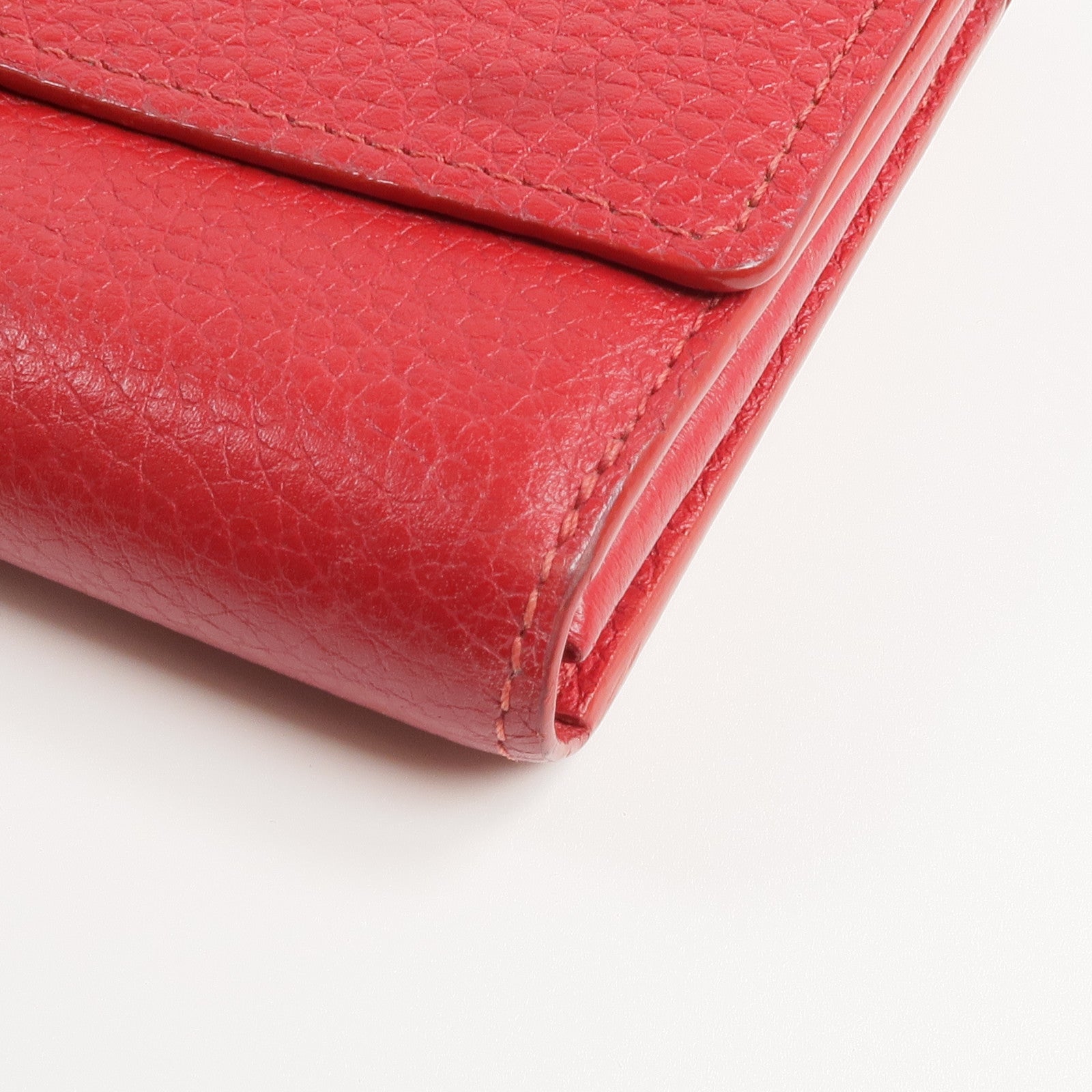 LOUIS VUITTON 牛皮皮革Portefeuille Capucines金扣長錢包