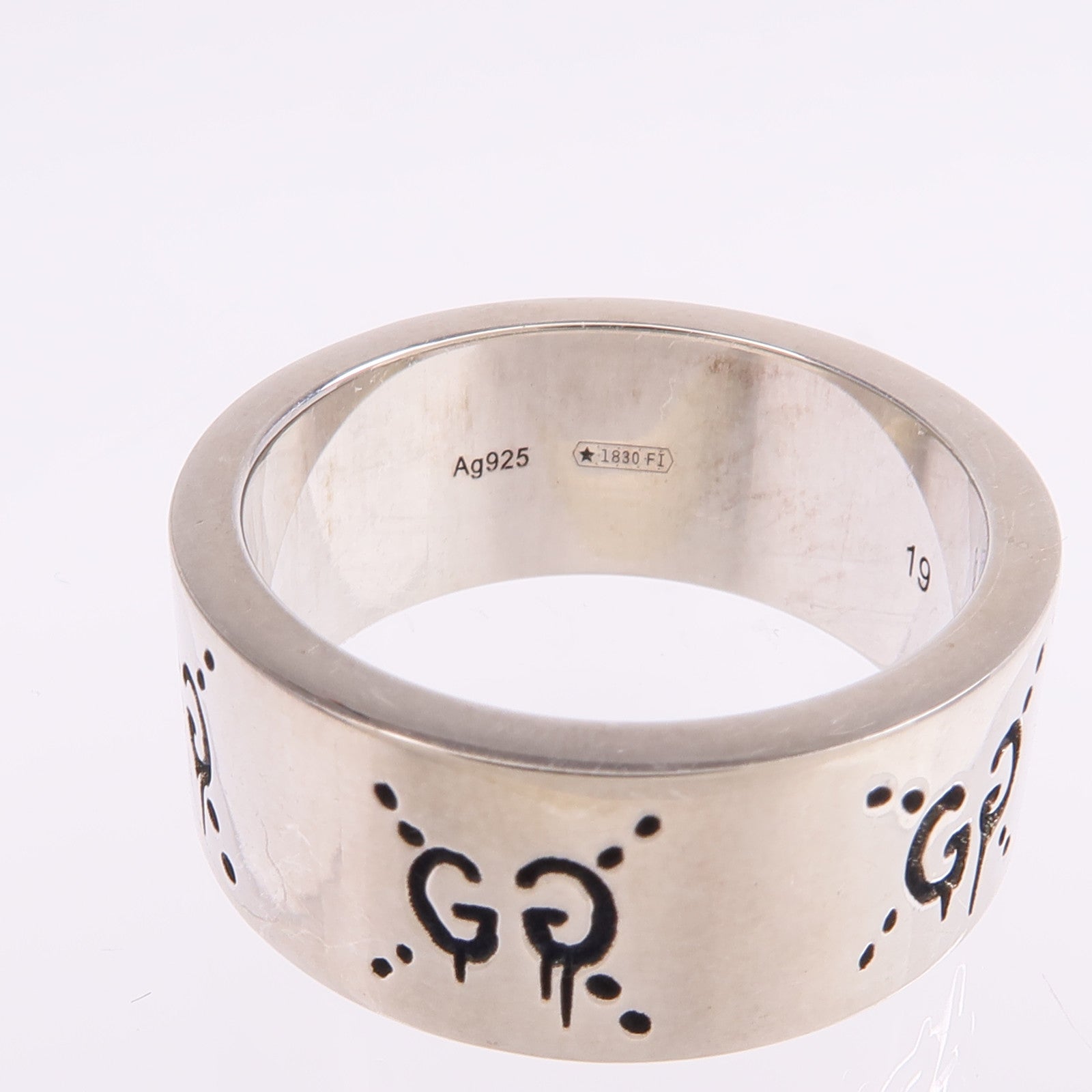 GUCCI 925純銀Ghost Ring戒指US#8.5