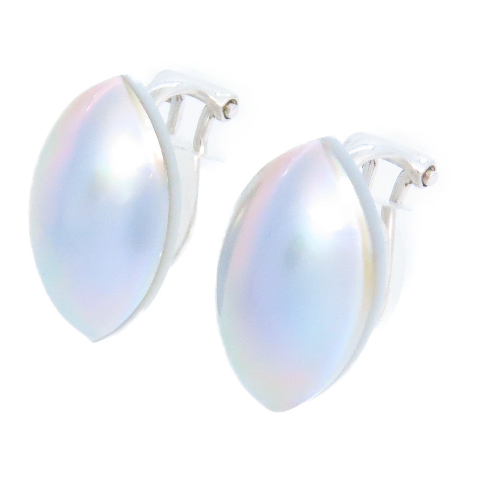 TASAKI 18K白金/馬貝珍珠Mabe Pearl Necklace and Earrings 2piece set項鏈/耳環套裝