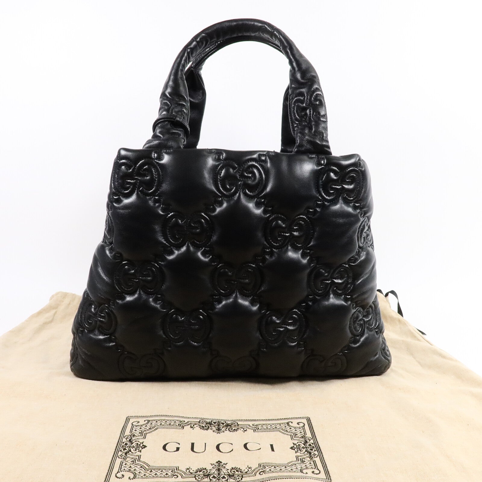 GUCCI 羊皮皮革GG Matelasse Large Tote手挽袋