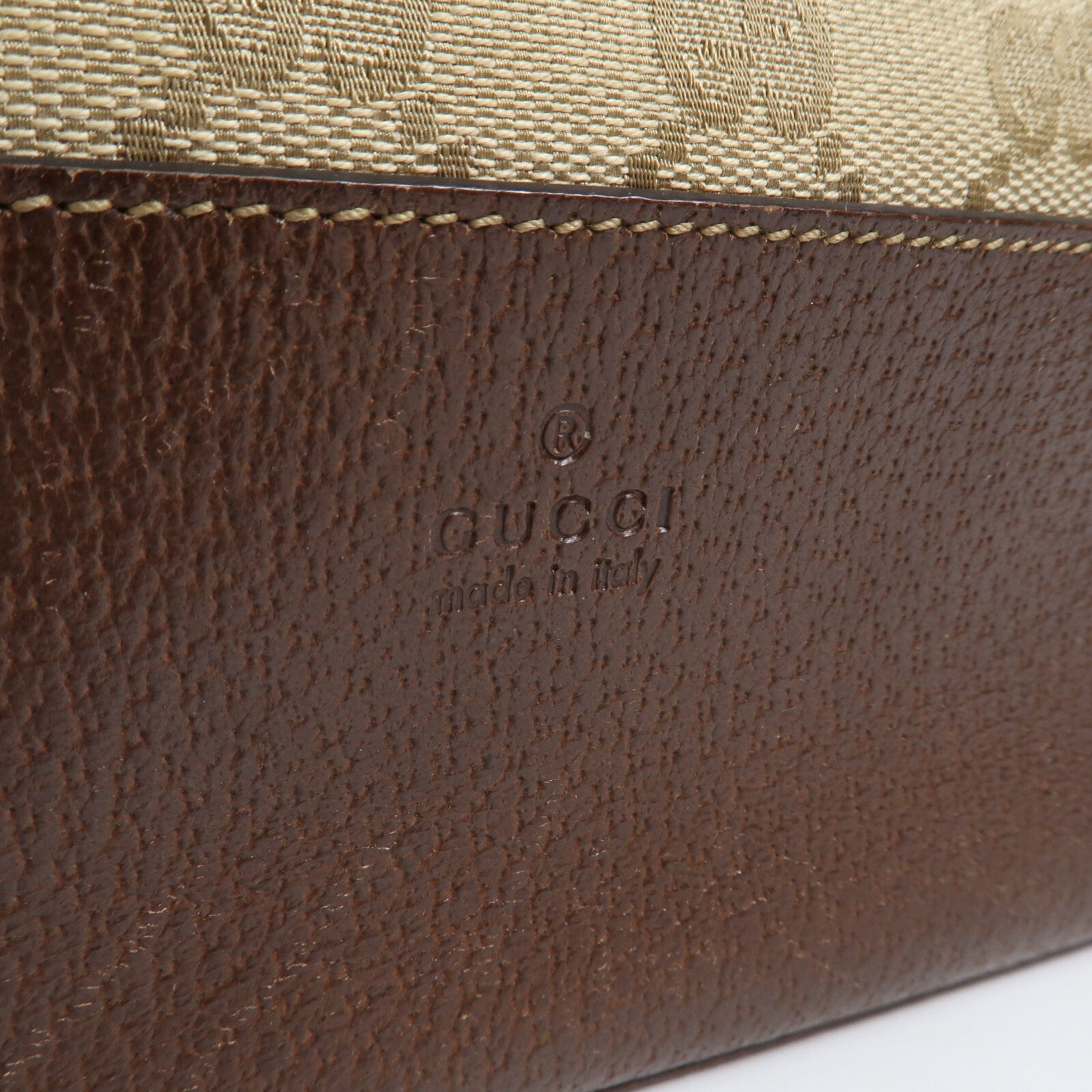 GUCCI 帆布Shoulder Bag金扣肩背袋