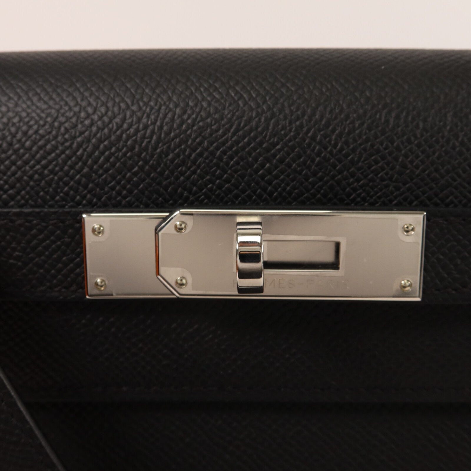 HERMES Epsom皮革Kelly 28手挽肩背兩用袋Noir