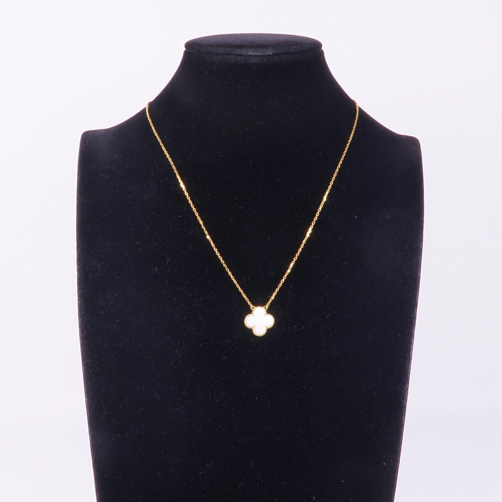 Van Cleef & Arpels 18K黃金Vintage Alhambra Necklace珍珠母貝項鍊