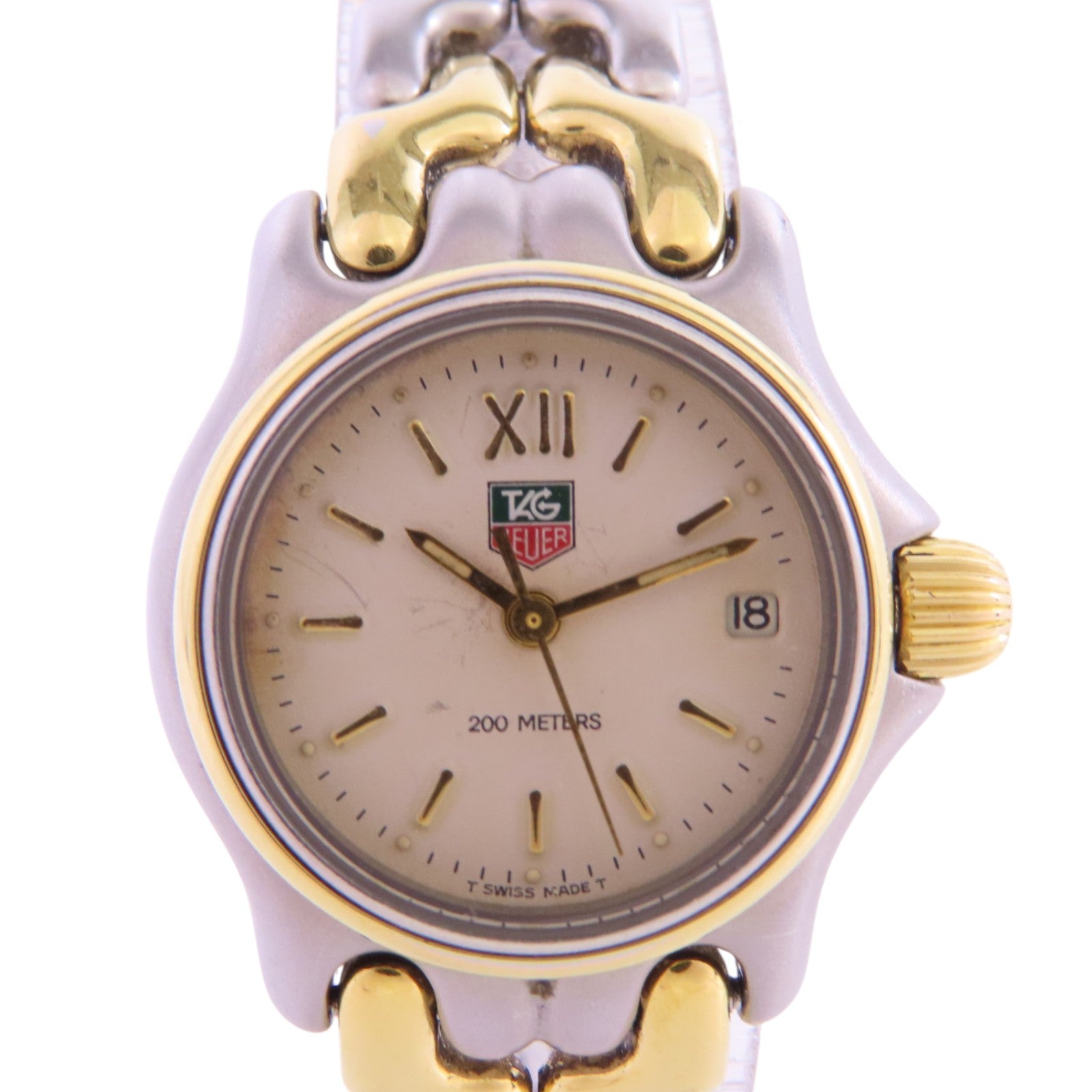 TAG HEUER Sel S05.008M Quartz Watch Stainless Steel  Beige