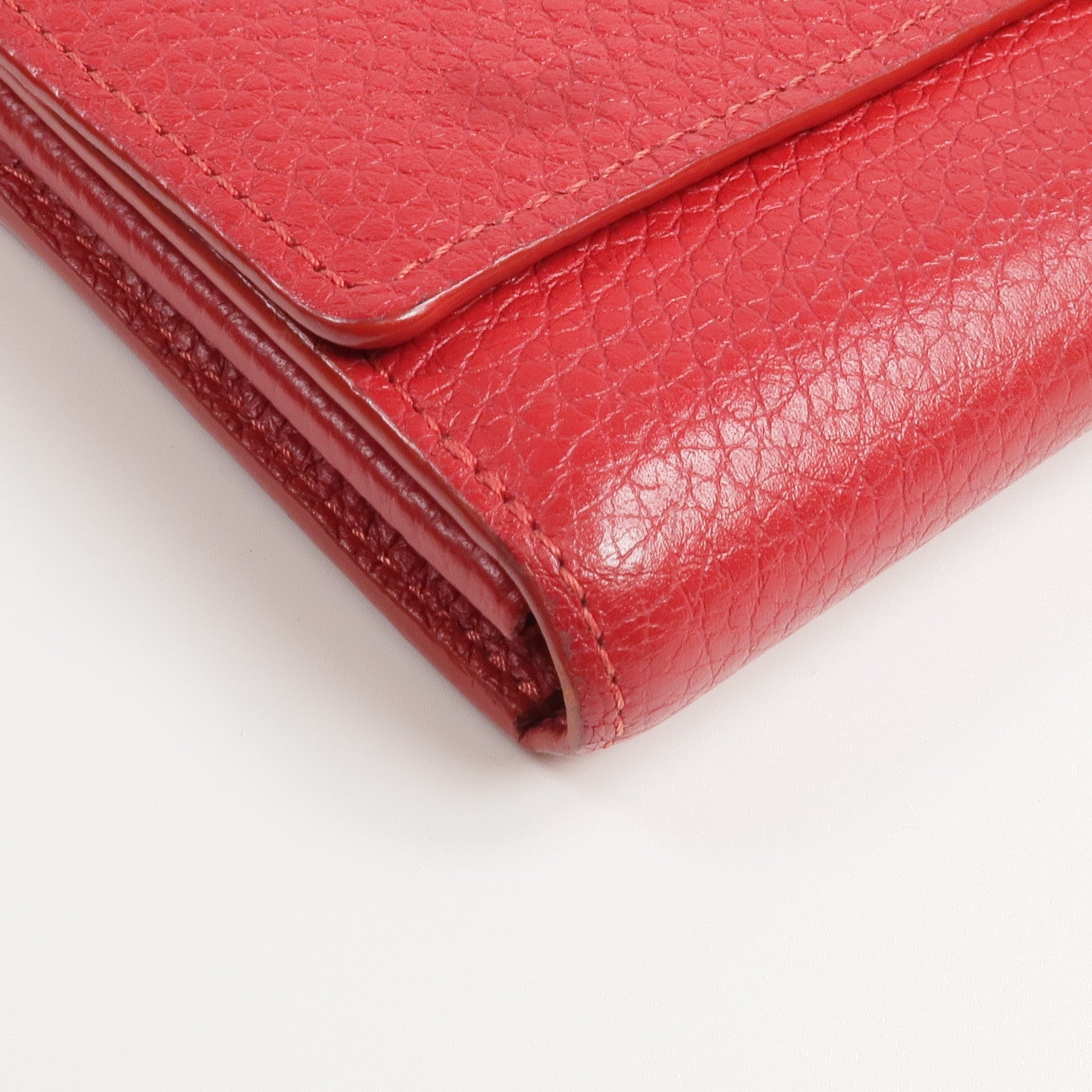 LOUIS VUITTON 牛皮皮革Portefeuille Capucines金扣長錢包