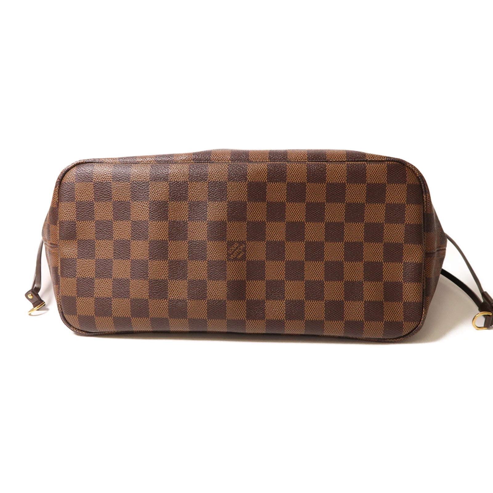 LOUIS VUITTON Damier Neverfull MM金扣肩背袋/手挽袋
