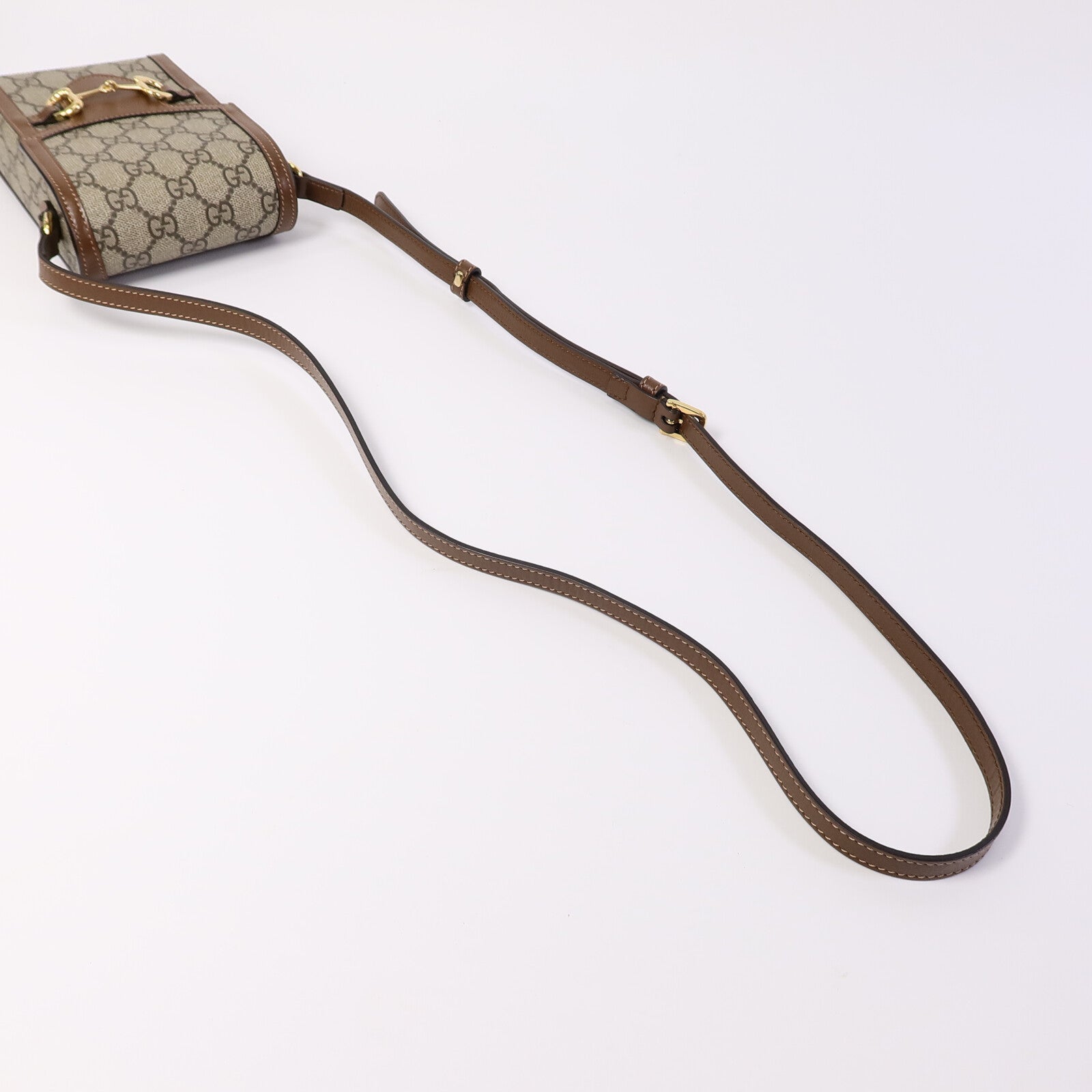GUCCI 塗層帆布Horsebit 1955肩背袋