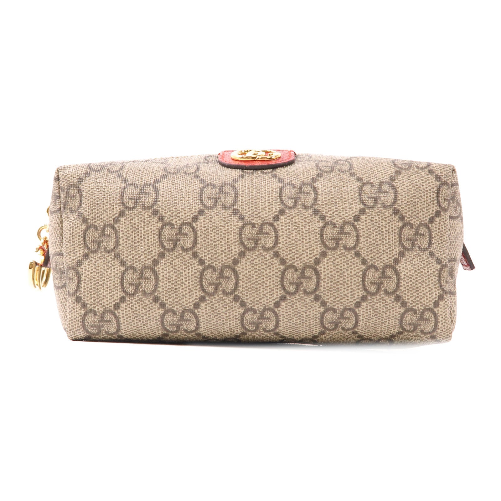 GUCCI 塗層帆布Pouch金扣手拿包
